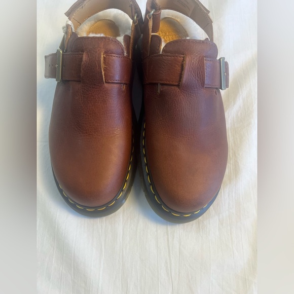 DR MARTENS Jorge II Ambassador Faux Fur Lined Slingback Mules Wmns 10 New No Box - Picture 11 of 14